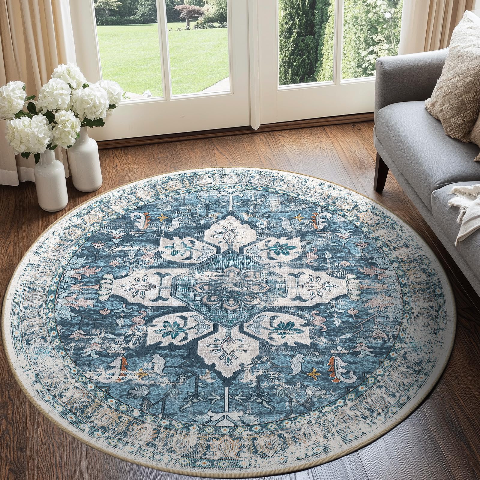 Amazon.com: BESTSWEETIE 8ft Area Rug Washable Rugs for Living Room